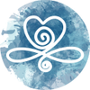 Gezeichnetes Yogahäuschen-Herz